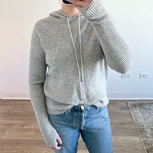 Nadaam Ribbed Cashmere Hoodie